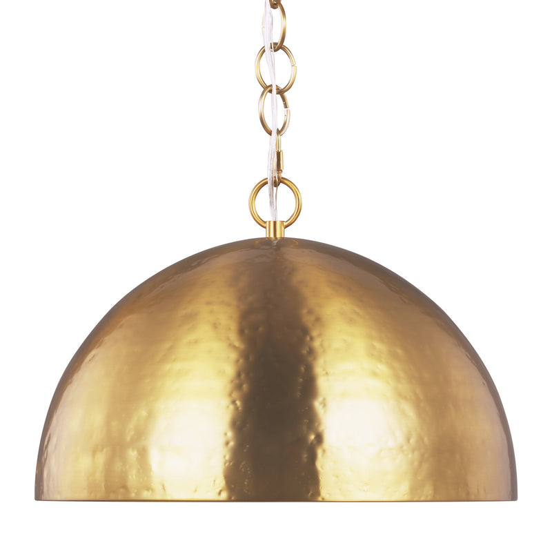One Light Pendant<br /><span style="color:#4AB0CE;">Entrega: 4-10 dias en USA</span><br /><span style="color:#4AB0CE;font-size:60%;">PREGUNTE POR ENTREGA EN PANAMA</span><br />Collection: Whare<br />Finish: Burnished Brass