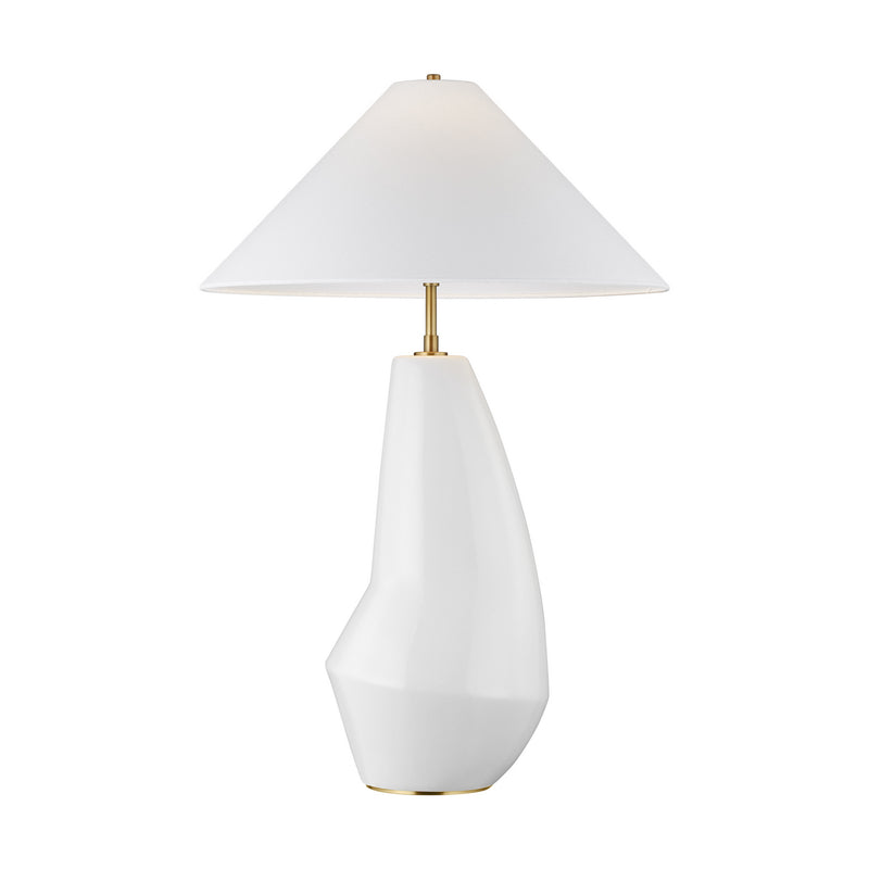 One Light Table Lamp<br /><span style="color:#4AB0CE;">Entrega: 4-10 dias en USA</span><br /><span style="color:#4AB0CE;font-size:60%;">PREGUNTE POR ENTREGA EN PANAMA</span><br />Collection: Contour<br />Finish: Arctic White