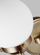 Two Light Wall / Bath<br /><span style="color:#4AB0CE;">Entrega: 4-10 dias en USA</span><br /><span style="color:#4AB0CE;font-size:60%;">PREGUNTE POR ENTREGA EN PANAMA</span><br />Collection: Cafe<br />Finish: Satin Brass