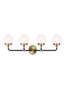 Four Light Wall / Bath<br /><span style="color:#4AB0CE;">Entrega: 4-10 dias en USA</span><br /><span style="color:#4AB0CE;font-size:60%;">PREGUNTE POR ENTREGA EN PANAMA</span><br />Collection: Cafe<br />Finish: Satin Brass