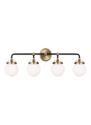 Four Light Wall / Bath<br /><span style="color:#4AB0CE;">Entrega: 4-10 dias en USA</span><br /><span style="color:#4AB0CE;font-size:60%;">PREGUNTE POR ENTREGA EN PANAMA</span><br />Collection: Cafe<br />Finish: Satin Brass