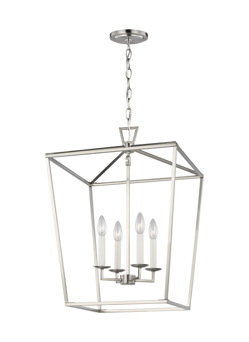 Four Light Lantern<br /><span style="color:#4AB0CE;">Entrega: 4-10 dias en USA</span><br /><span style="color:#4AB0CE;font-size:60%;">PREGUNTE POR ENTREGA EN PANAMA</span><br />Collection: Dianna<br />Finish: Brushed Nickel