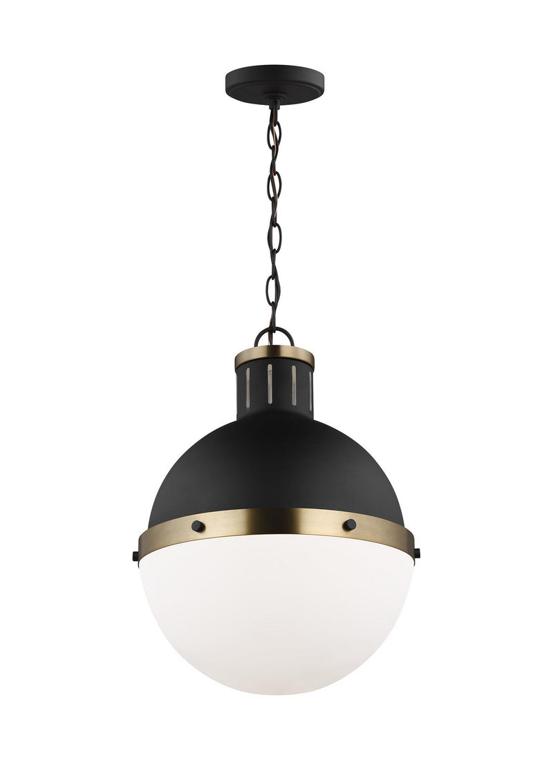 One Light Pendant<br /><span style="color:#4AB0CE;">Entrega: 4-10 dias en USA</span><br /><span style="color:#4AB0CE;font-size:60%;">PREGUNTE POR ENTREGA EN PANAMA</span><br />Collection: Hanks<br />Finish: Midnight Black
