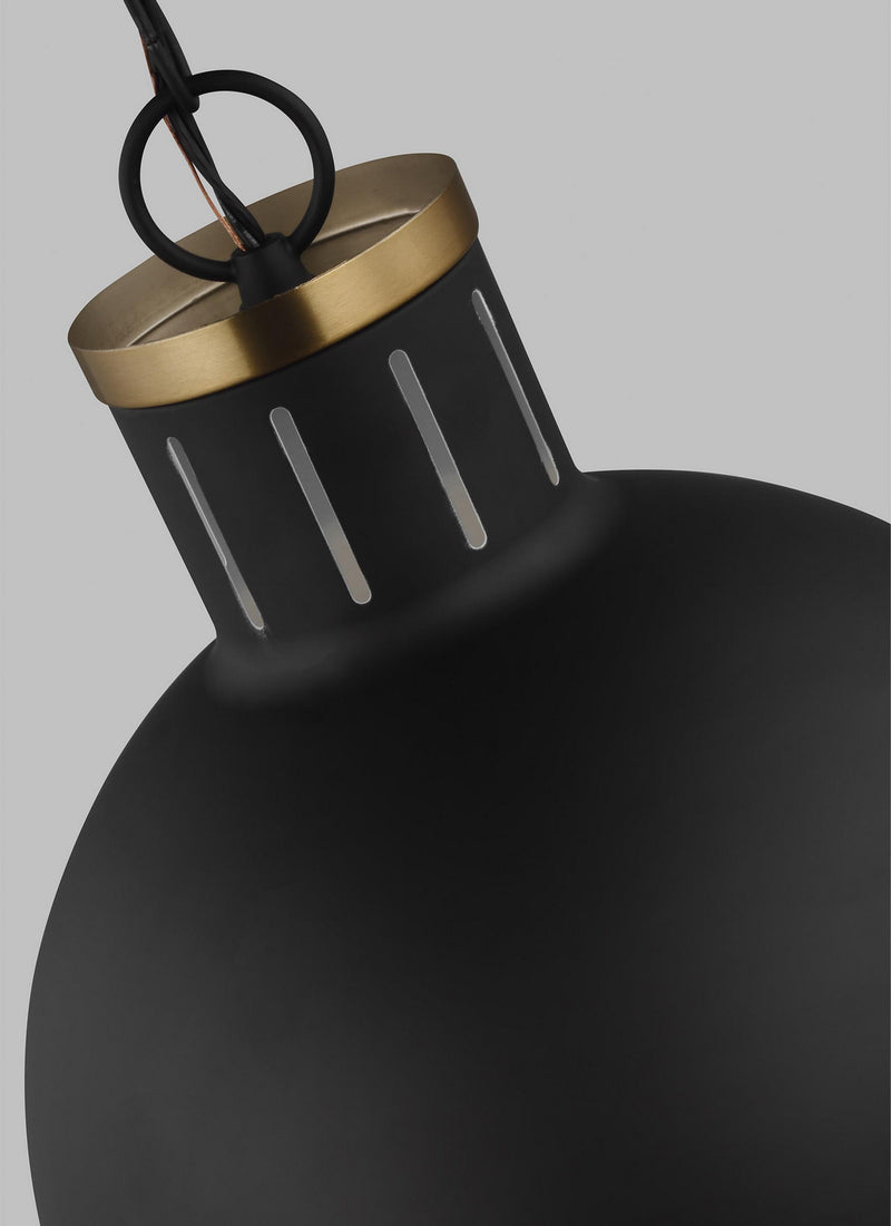 One Light Pendant<br /><span style="color:#4AB0CE;">Entrega: 4-10 dias en USA</span><br /><span style="color:#4AB0CE;font-size:60%;">PREGUNTE POR ENTREGA EN PANAMA</span><br />Collection: Hanks<br />Finish: Midnight Black
