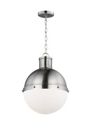 One Light Pendant<br /><span style="color:#4AB0CE;">Entrega: 6-7 semanas en USA</span><br /><span style="color:#4AB0CE;font-size:60%;">PREGUNTE POR ENTREGA EN PANAMA</span><br />Collection: Hanks<br />Finish: Brushed Nickel
