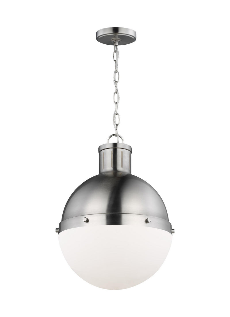 One Light Pendant<br /><span style="color:#4AB0CE;">Entrega: 4-10 dias en USA</span><br /><span style="color:#4AB0CE;font-size:60%;">PREGUNTE POR ENTREGA EN PANAMA</span><br />Collection: Hanks<br />Finish: Brushed Nickel