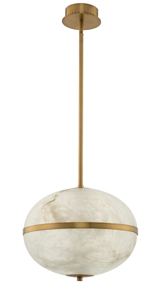 Kalco - 512555WB - LED Pendant - Canterbury - Winter Brass