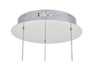Elegant Lighting - 3500D3RC - LED Pendant - Polaris - Chrome