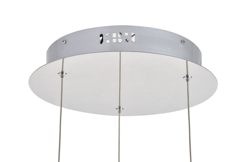 Elegant Lighting - 3500D3RC - LED Pendant - Polaris - Chrome
