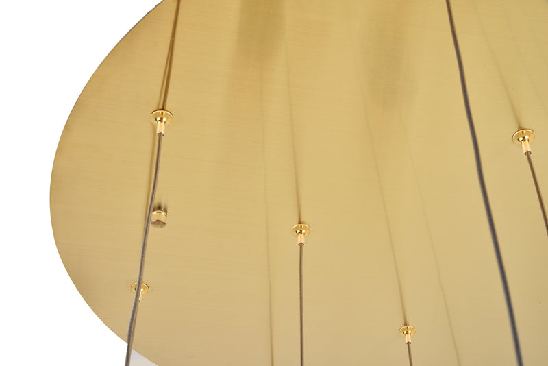 Elegant Lighting - 3500D24G - LED Pendant - Polaris - Gold