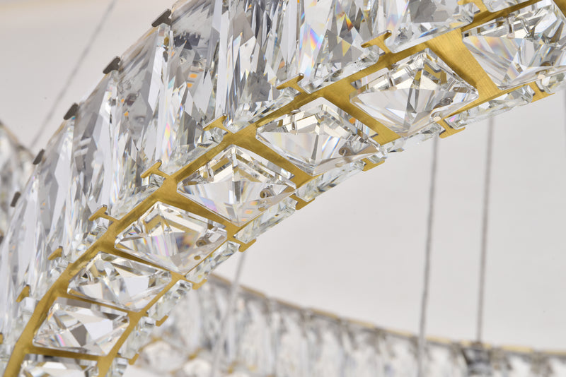LED Chandelier<br /><span style="color:#4AB0CE;">Entrega: 4-10 dias en USA</span><br /><span style="color:#4AB0CE;font-size:60%;">PREGUNTE POR ENTREGA EN PANAMA</span><br />Collection: Monroe<br />Finish: Gold
