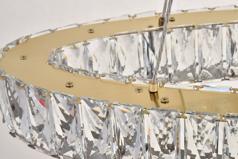 LED Chandelier<br /><span style="color:#4AB0CE;">Entrega: 4-10 dias en USA</span><br /><span style="color:#4AB0CE;font-size:60%;">PREGUNTE POR ENTREGA EN PANAMA</span><br />Collection: Monroe<br />Finish: Gold