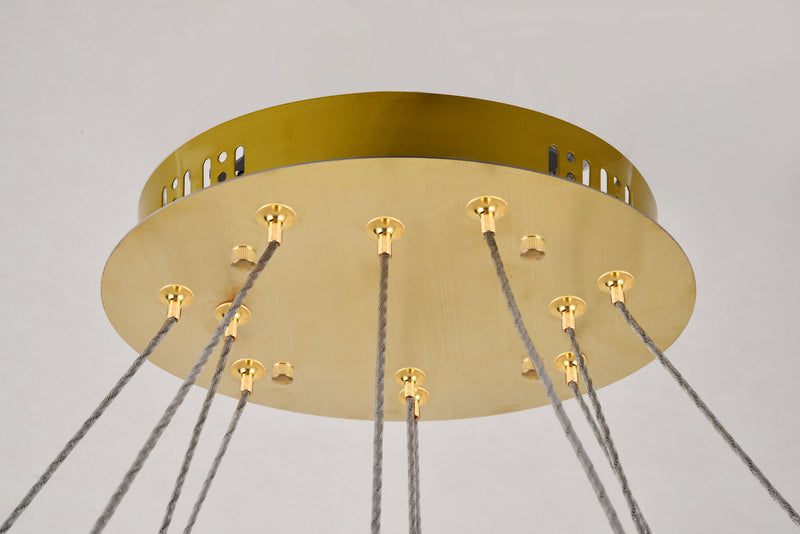 LED Chandelier<br /><span style="color:#4AB0CE;">Entrega: 15-16 semanas en USA</span><br /><span style="color:#4AB0CE;font-size:60%;">PREGUNTE POR ENTREGA EN PANAMA</span><br />Collection: Monroe<br />Finish: Gold