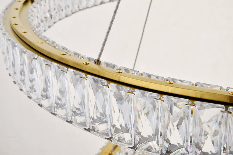 LED Chandelier<br /><span style="color:#4AB0CE;">Entrega: 15-16 semanas en USA</span><br /><span style="color:#4AB0CE;font-size:60%;">PREGUNTE POR ENTREGA EN PANAMA</span><br />Collection: Monroe<br />Finish: Gold