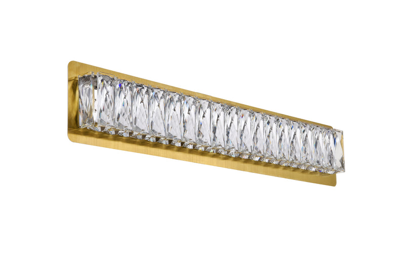LED Wall Sconce<br /><span style="color:#4AB0CE;">Entrega: 4-10 dias en USA</span><br /><span style="color:#4AB0CE;font-size:60%;">PREGUNTE POR ENTREGA EN PANAMA</span><br />Collection: Monroe<br />Finish: Gold