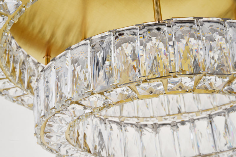 LED Flush Mount<br /><span style="color:#4AB0CE;">Entrega: 4-10 dias en USA</span><br /><span style="color:#4AB0CE;font-size:60%;">PREGUNTE POR ENTREGA EN PANAMA</span><br />Collection: Monroe<br />Finish: Gold