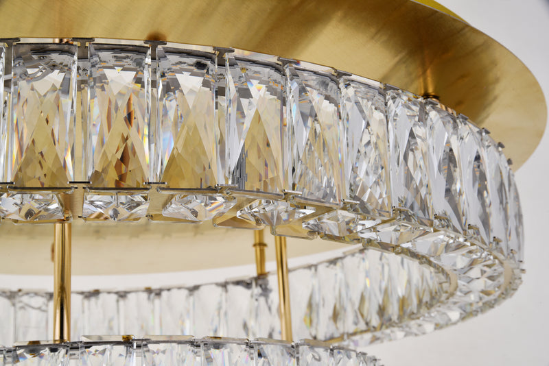 LED Flush Mount<br /><span style="color:#4AB0CE;">Entrega: 4-10 dias en USA</span><br /><span style="color:#4AB0CE;font-size:60%;">PREGUNTE POR ENTREGA EN PANAMA</span><br />Collection: Monroe<br />Finish: Gold