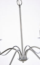 Six Lights Chandelier<br /><span style="color:#4AB0CE;">Entrega: 4-10 dias en USA</span><br /><span style="color:#4AB0CE;font-size:60%;">PREGUNTE POR ENTREGA EN PANAMA</span><br />Collection: Rohan<br />Finish: Polished Nickel