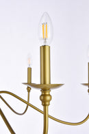 Six Lights Chandelier<br /><span style="color:#4AB0CE;">Entrega: 4-10 dias en USA</span><br /><span style="color:#4AB0CE;font-size:60%;">PREGUNTE POR ENTREGA EN PANAMA</span><br />Collection: Rohan<br />Finish: Brass