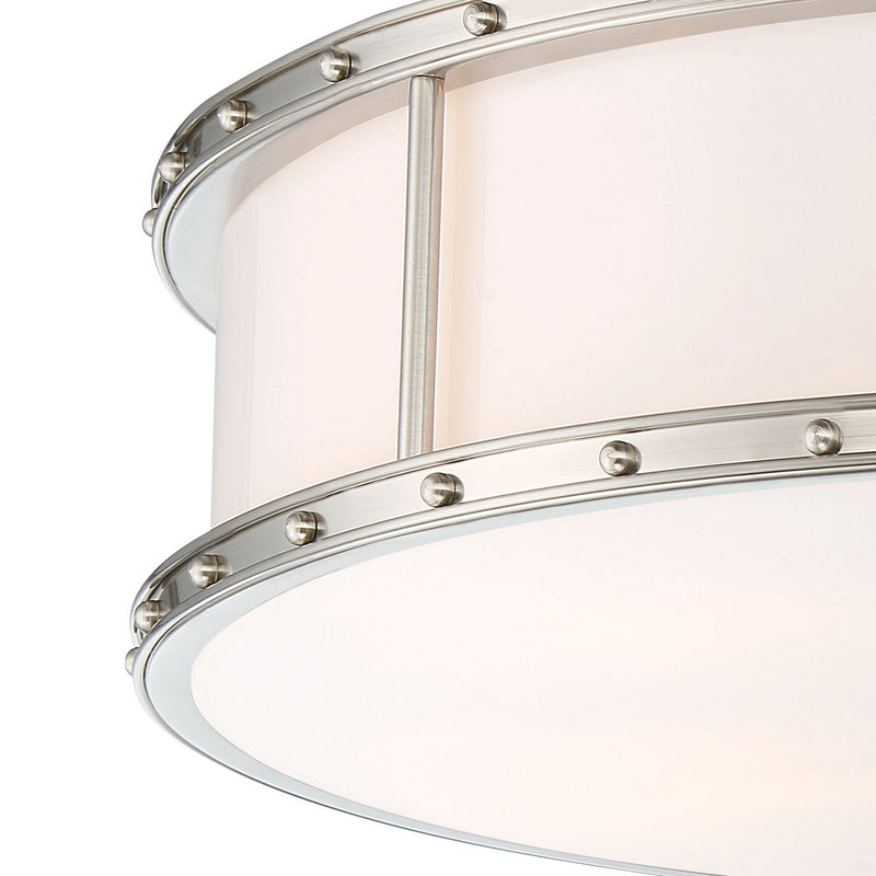 LED Flush Mount<br /><span style="color:#4AB0CE;">Entrega: 4-10 dias en USA</span><br /><span style="color:#4AB0CE;font-size:60%;">PREGUNTE POR ENTREGA EN PANAMA</span><br />Finish: Brushed Nickel