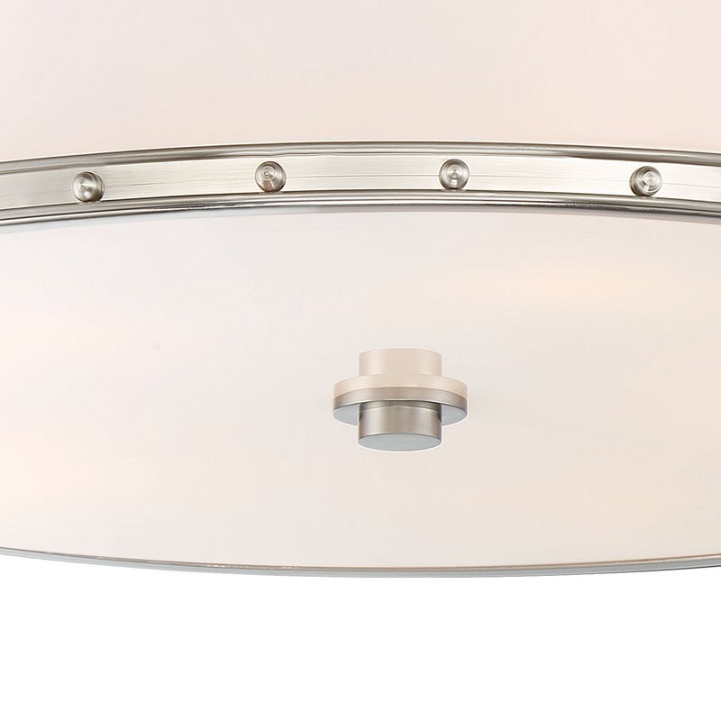 LED Flush Mount<br /><span style="color:#4AB0CE;">Entrega: 4-10 dias en USA</span><br /><span style="color:#4AB0CE;font-size:60%;">PREGUNTE POR ENTREGA EN PANAMA</span><br />Collection: Flush Mount<br />Finish: Brushed Nickel