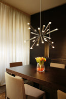 LED Chandelier<br /><span style="color:#4AB0CE;">Entrega: 4-10 dias en USA</span><br /><span style="color:#4AB0CE;font-size:60%;">PREGUNTE POR ENTREGA EN PANAMA</span><br />Collection: Starburst<br />Finish: Brushed Brass