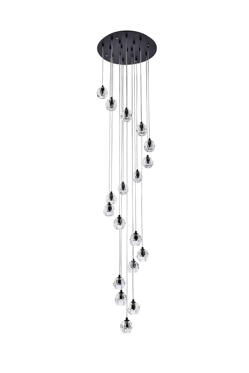 LED Pendant<br /><span style="color:#4AB0CE;">Entrega: 4-10 dias en USA</span><br /><span style="color:#4AB0CE;font-size:60%;">PREGUNTE POR ENTREGA EN PANAMA</span><br />Collection: Eren<br />Finish: Black