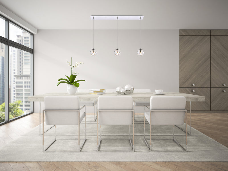 LED Pendant<br /><span style="color:#4AB0CE;">Entrega: 4-10 dias en USA</span><br /><span style="color:#4AB0CE;font-size:60%;">PREGUNTE POR ENTREGA EN PANAMA</span><br />Collection: Eren<br />Finish: Chrome