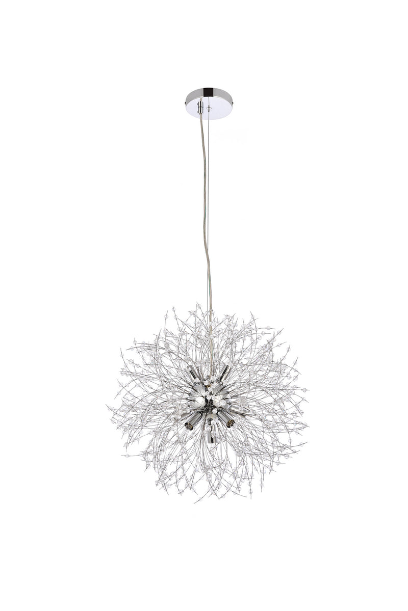 Nine Light Pendant<br /><span style="color:#4AB0CE;">Entrega: 4-10 dias en USA</span><br /><span style="color:#4AB0CE;font-size:60%;">PREGUNTE POR ENTREGA EN PANAMA</span><br />Collection: Solace<br />Finish: Chrome