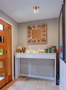 LED Flush Mount<br /><span style="color:#4AB0CE;">Entrega: 4-10 dias en USA</span><br /><span style="color:#4AB0CE;font-size:60%;">PREGUNTE POR ENTREGA EN PANAMA</span><br />Collection: Eren<br />Finish: Gold