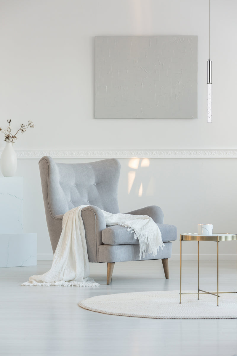 LED Pendant<br /><span style="color:#4AB0CE;">Entrega: 4-10 dias en USA</span><br /><span style="color:#4AB0CE;font-size:60%;">PREGUNTE POR ENTREGA EN PANAMA</span><br />Collection: Ruelle<br />Finish: Chrome