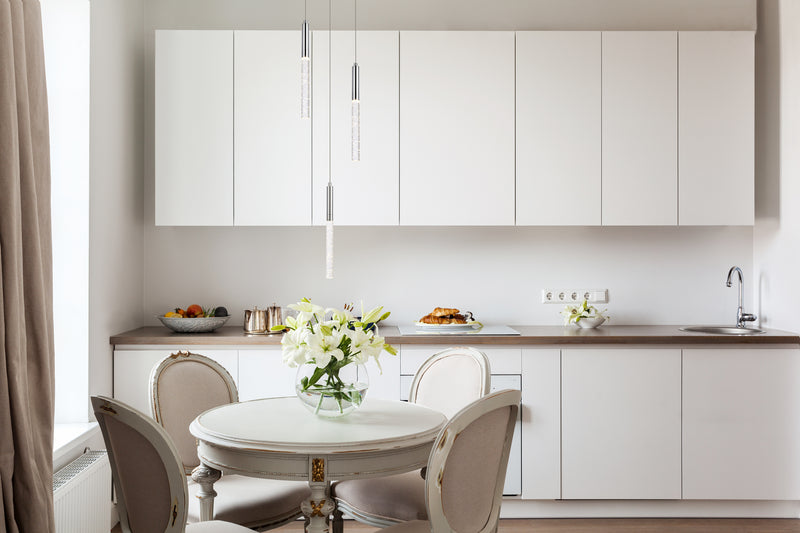 LED Pendant<br /><span style="color:#4AB0CE;">Entrega: 4-10 dias en USA</span><br /><span style="color:#4AB0CE;font-size:60%;">PREGUNTE POR ENTREGA EN PANAMA</span><br />Collection: Ruelle<br />Finish: Chrome