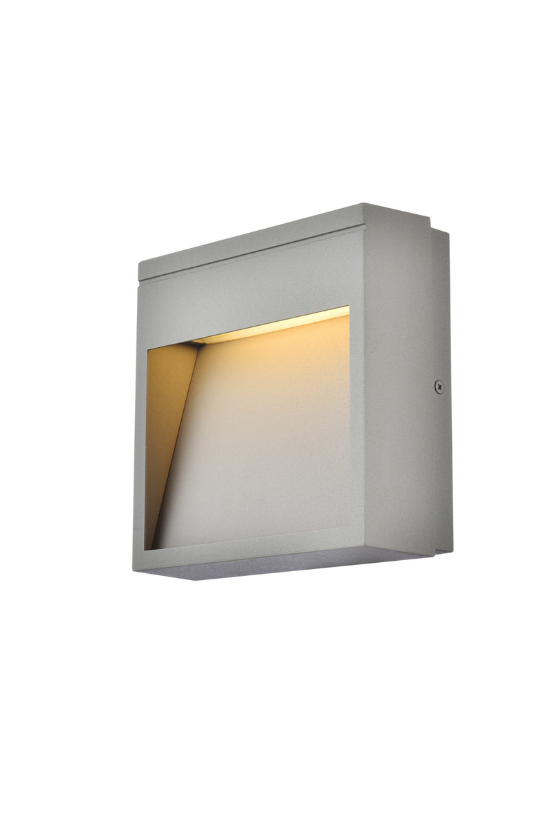 LED Outdoor Wall Lamp<br /><span style="color:#4AB0CE;">Entrega: 4-10 dias en USA</span><br /><span style="color:#4AB0CE;font-size:60%;">PREGUNTE POR ENTREGA EN PANAMA</span><br />Collection: Raine<br />Finish: Silver