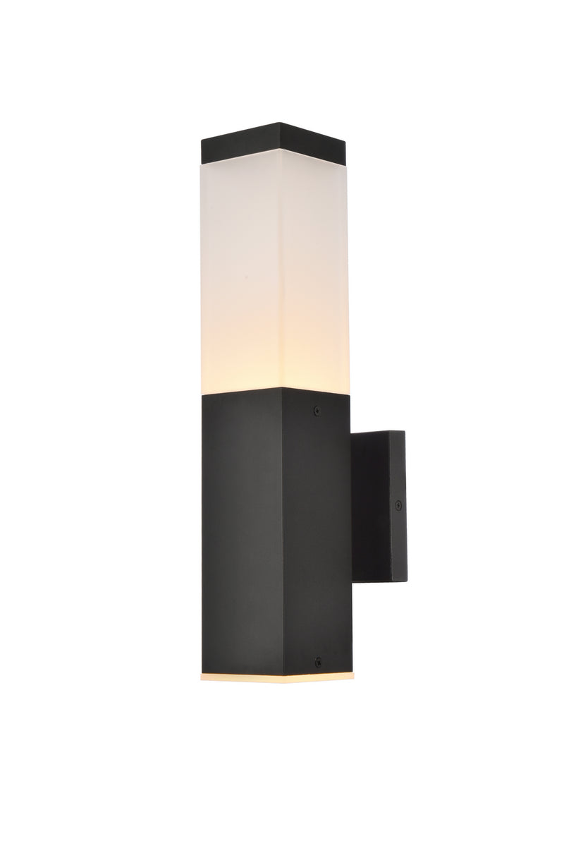 LED Outdoor Wall Lamp<br /><span style="color:#4AB0CE;">Entrega: 4-10 dias en USA</span><br /><span style="color:#4AB0CE;font-size:60%;">PREGUNTE POR ENTREGA EN PANAMA</span><br />Collection: Raine<br />Finish: black
