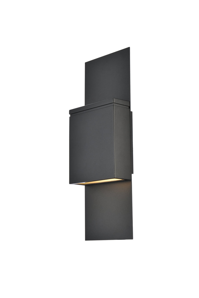 LED Outdoor Wall Lamp<br /><span style="color:#4AB0CE;">Entrega: 4-10 dias en USA</span><br /><span style="color:#4AB0CE;font-size:60%;">PREGUNTE POR ENTREGA EN PANAMA</span><br />Collection: Raine<br />Finish: Black