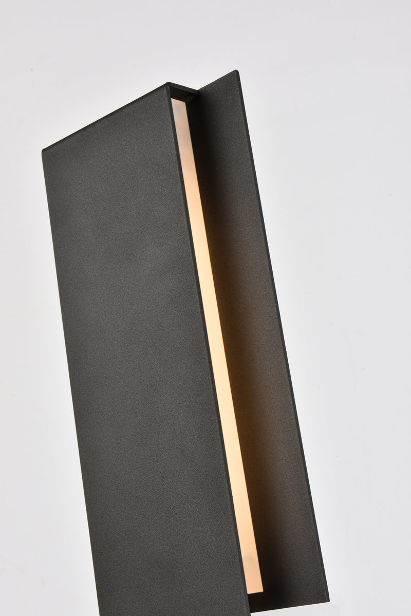 LED Outdoor Wall Lamp<br /><span style="color:#4AB0CE;">Entrega: 4-10 dias en USA</span><br /><span style="color:#4AB0CE;font-size:60%;">PREGUNTE POR ENTREGA EN PANAMA</span><br />Collection: Raine<br />Finish: black