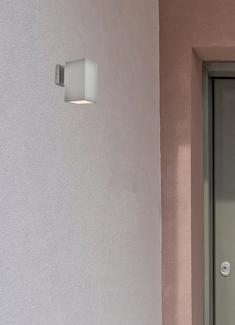 Elegant Lighting - LDOD4041S - Outdoor Wall Mount - Raine - Silver