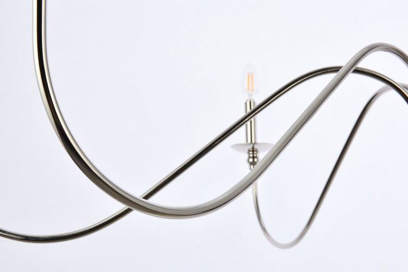 Six Light Chandelier<br /><span style="color:#4AB0CE;">Entrega: 4-10 dias en USA</span><br /><span style="color:#4AB0CE;font-size:60%;">PREGUNTE POR ENTREGA EN PANAMA</span><br />Collection: Rohan<br />Finish: Polished Nickel