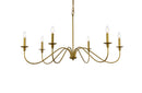 Six Light Chandelier<br /><span style="color:#4AB0CE;">Entrega: 4-10 dias en USA</span><br /><span style="color:#4AB0CE;font-size:60%;">PREGUNTE POR ENTREGA EN PANAMA</span><br />Collection: Rohan<br />Finish: Brass