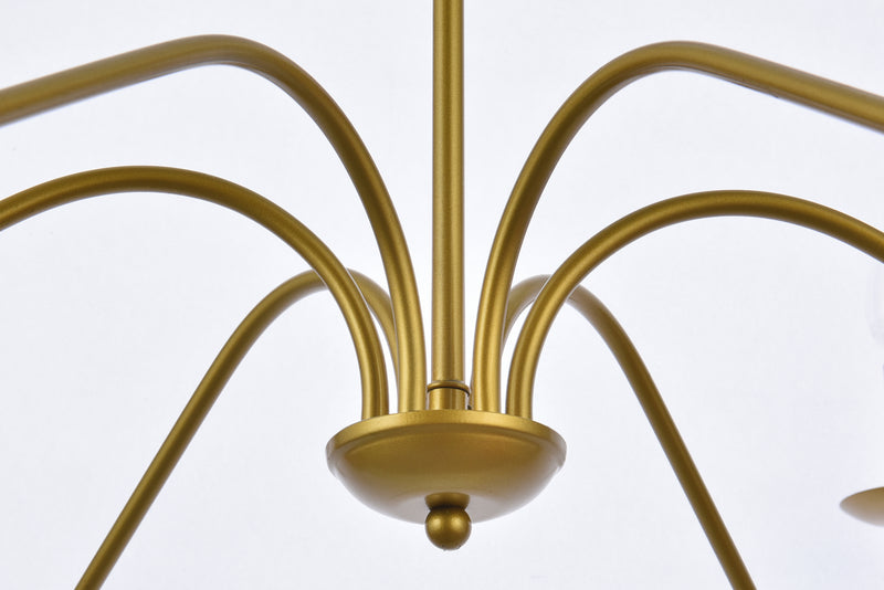 Six Light Chandelier<br /><span style="color:#4AB0CE;">Entrega: 4-10 dias en USA</span><br /><span style="color:#4AB0CE;font-size:60%;">PREGUNTE POR ENTREGA EN PANAMA</span><br />Collection: Rohan<br />Finish: Brass