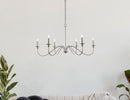 Elegant Lighting - LD5056D42PN - Six Light Chandelier - Rohan - Polished Nickel