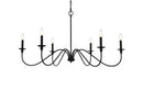 Six Light Chandelier<br /><span style="color:#4AB0CE;">Entrega: 4-10 dias en USA</span><br /><span style="color:#4AB0CE;font-size:60%;">PREGUNTE POR ENTREGA EN PANAMA</span><br />Collection: Rohan<br />Finish: Matte Black