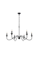 Six Light Chandelier<br /><span style="color:#4AB0CE;">Entrega: 4-10 dias en USA</span><br /><span style="color:#4AB0CE;font-size:60%;">PREGUNTE POR ENTREGA EN PANAMA</span><br />Collection: Rohan<br />Finish: Matte Black