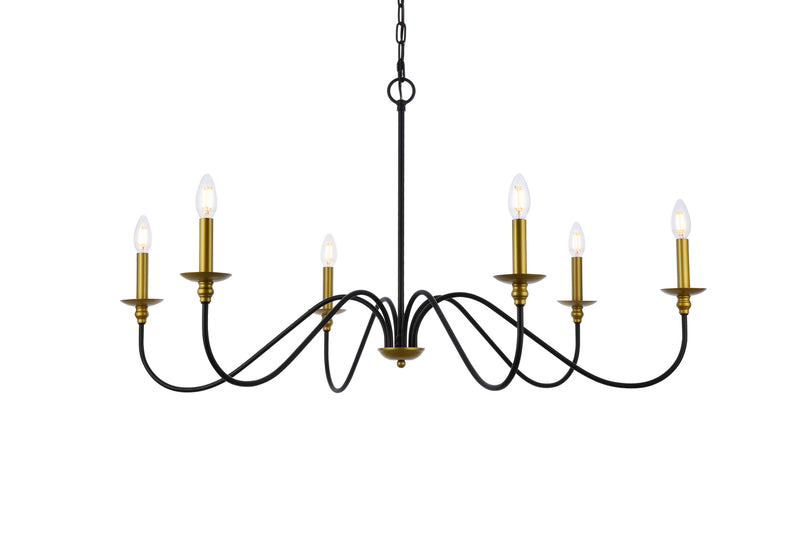 Six Light Chandelier<br /><span style="color:#4AB0CE;">Entrega: 4-10 dias en USA</span><br /><span style="color:#4AB0CE;font-size:60%;">PREGUNTE POR ENTREGA EN PANAMA</span><br />Collection: Rohan<br />Finish: brass