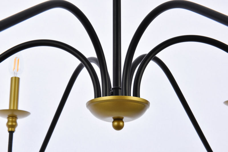 Six Light Chandelier<br /><span style="color:#4AB0CE;">Entrega: 4-10 dias en USA</span><br /><span style="color:#4AB0CE;font-size:60%;">PREGUNTE POR ENTREGA EN PANAMA</span><br />Collection: Rohan<br />Finish: brass