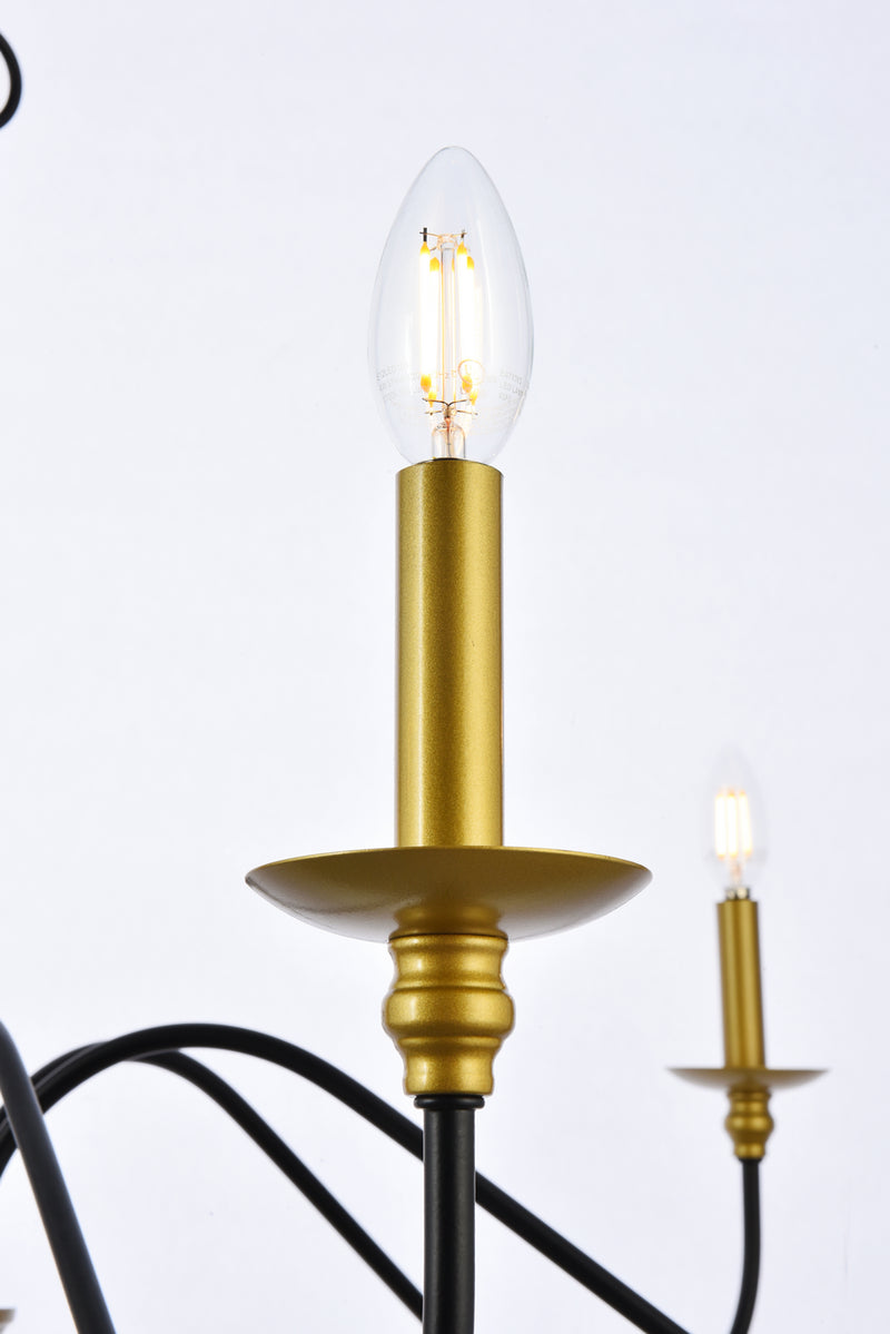 Six Light Chandelier<br /><span style="color:#4AB0CE;">Entrega: 4-10 dias en USA</span><br /><span style="color:#4AB0CE;font-size:60%;">PREGUNTE POR ENTREGA EN PANAMA</span><br />Collection: Rohan<br />Finish: brass
