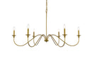 Six Light Chandelier<br /><span style="color:#4AB0CE;">Entrega: 4-10 dias en USA</span><br /><span style="color:#4AB0CE;font-size:60%;">PREGUNTE POR ENTREGA EN PANAMA</span><br />Collection: Rohan<br />Finish: Brass