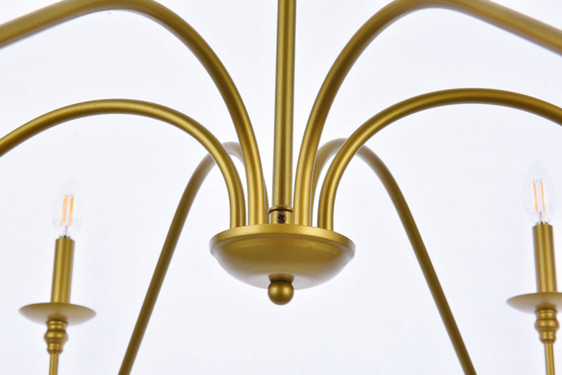 Six Light Chandelier<br /><span style="color:#4AB0CE;">Entrega: 15-16 semanas en USA</span><br /><span style="color:#4AB0CE;font-size:60%;">PREGUNTE POR ENTREGA EN PANAMA</span><br />Collection: Rohan<br />Finish: Brass
