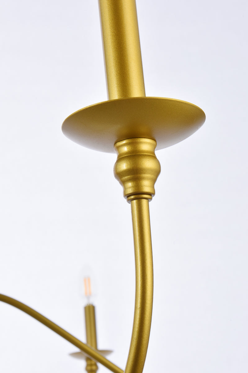 Six Light Chandelier<br /><span style="color:#4AB0CE;">Entrega: 15-16 semanas en USA</span><br /><span style="color:#4AB0CE;font-size:60%;">PREGUNTE POR ENTREGA EN PANAMA</span><br />Collection: Rohan<br />Finish: Brass