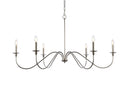 Six Light Chandelier<br /><span style="color:#4AB0CE;">Entrega: 4-10 dias en USA</span><br /><span style="color:#4AB0CE;font-size:60%;">PREGUNTE POR ENTREGA EN PANAMA</span><br />Collection: Rohan<br />Finish: Polished Nickel